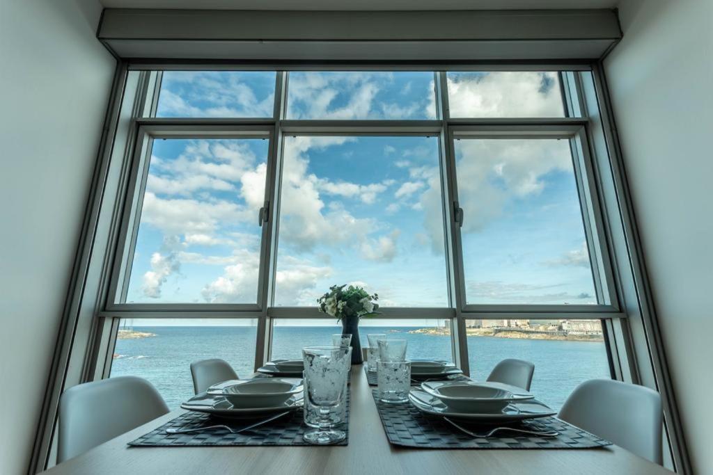 Vivienda Con Increibles Vistas A La Playa De Riazor Apartamento Corunha Exterior foto